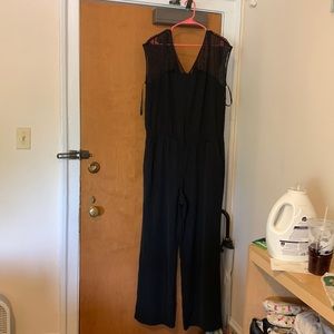 Black jumpsuit with lace shoulders. XXL